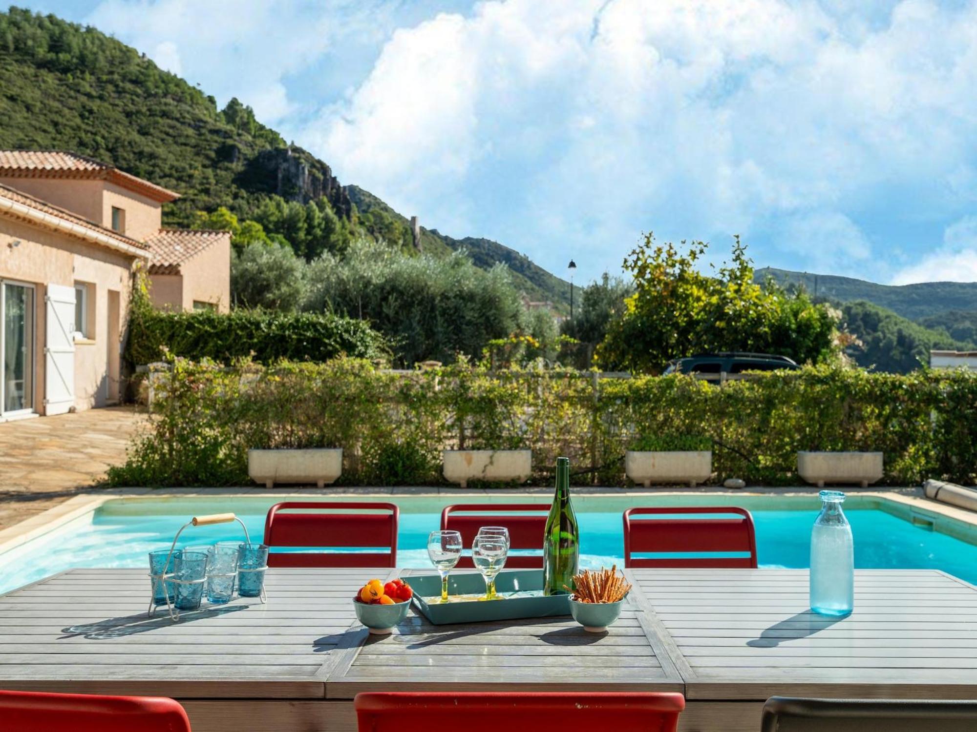 House In The South Of France With Private Pool Villa Roquebrun Exteriör bild